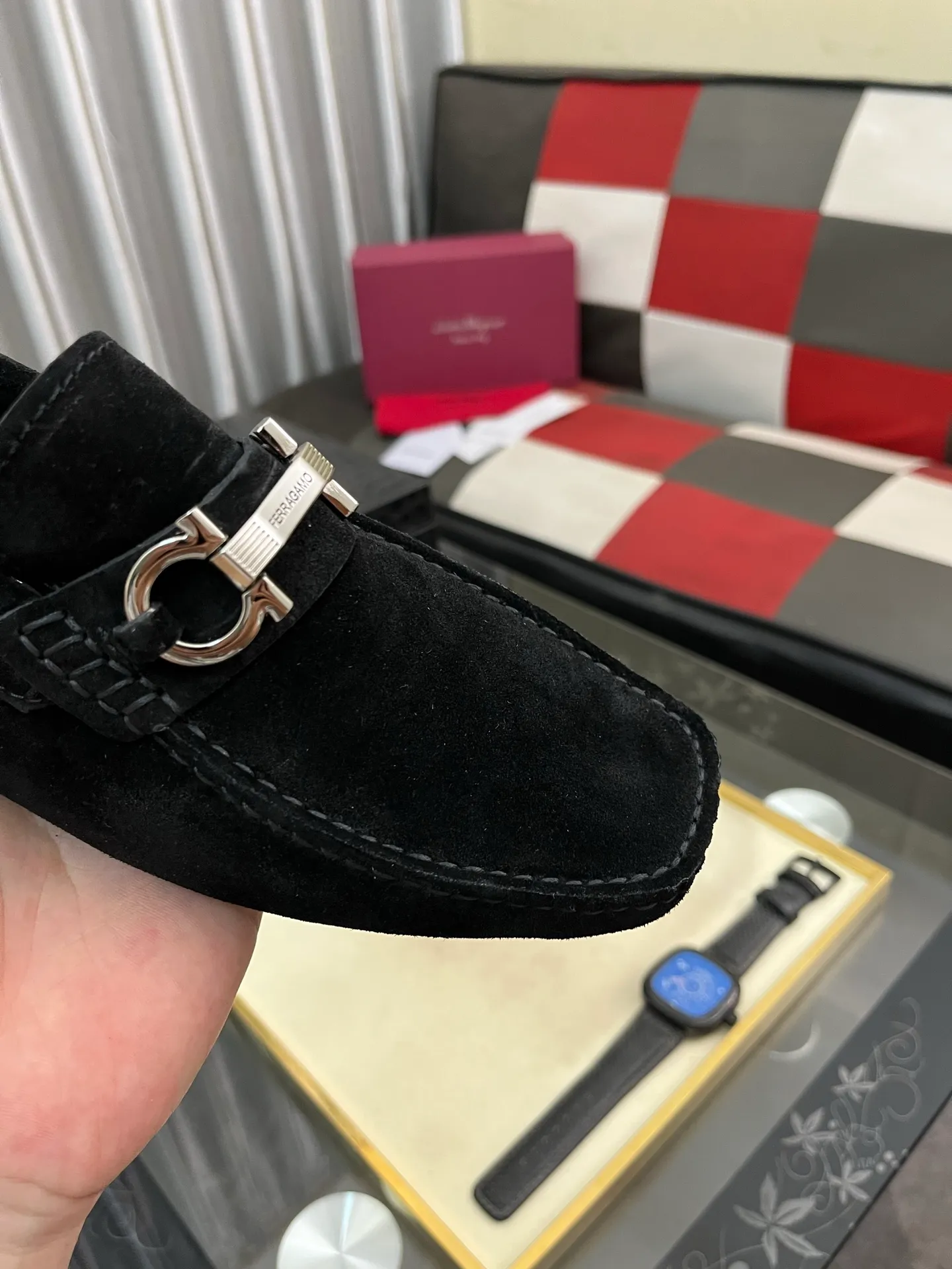 Men's shoes 💰560⌚️⌚️ Ferragamo [Ferragamo] new high-end quality framed shoes. The style is luxurious and elegant, with equal emphasis on practicality and style. We pay special attention to quality and details. The shoe last leather, workmanship and comfort are not inferior! Material: Imported first-layer soft cowhide leather upper ➕Genuine leather lining, code number: 38-446️⃣colors available